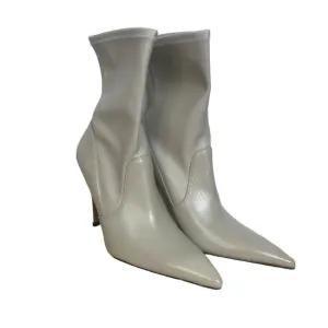 NIB IRO Champagne Stretch Leather Calf Heeled Boots SZ 41/10W