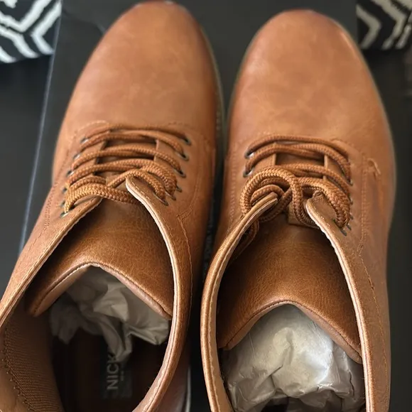 NIB men’s Nick Graham Sz 9.5 chukka lace up business to casual brown boots
