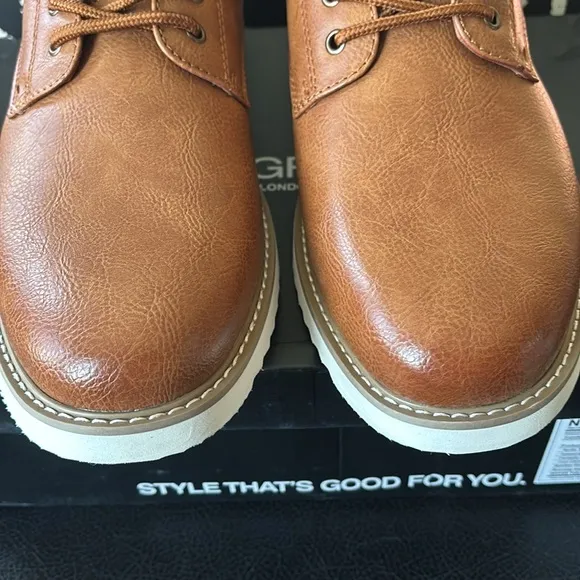 NIB men’s Nick Graham Sz 9.5 chukka lace up business to casual brown boots