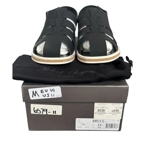 NIB! Robert Clergerie Men's Bruce Matte Finish Leather Sandals - Size 11