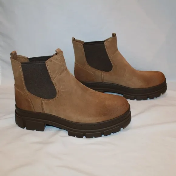NIB‎ UGG MEN'S WATERPROOF SUEDE CHELSEA PULL ON WINTER WORK BOOTS CHESTNUT