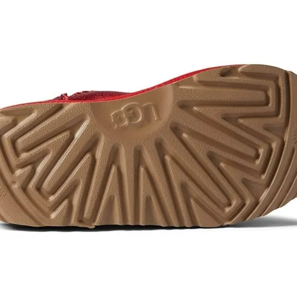 NIB UGG YOUTH GIRL'S TODLERS‎ METALLIC GLITTER RED WINTER BOOTS