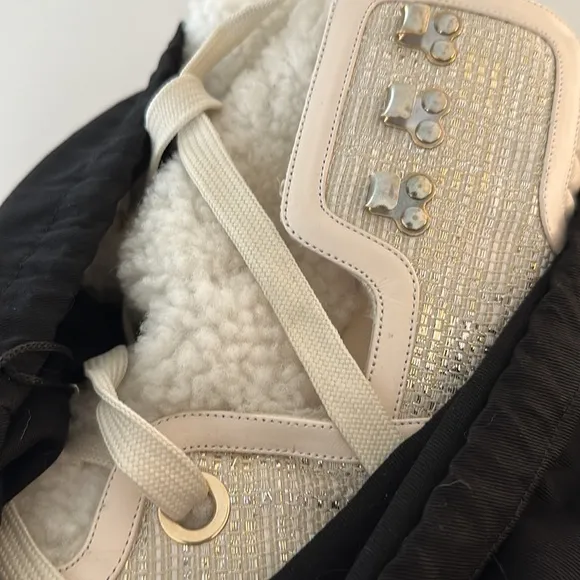 Nicholas Kirkwood Shearling White Winter Boots Sz 8 w/ Box