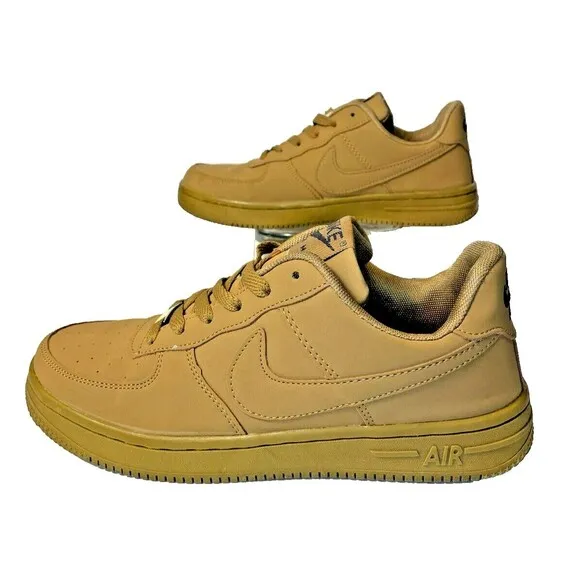 Nike Air Force 1 07 WB Mens  8 US 7 UK Flax Gum Light Brown Wheat Athletic Shoes