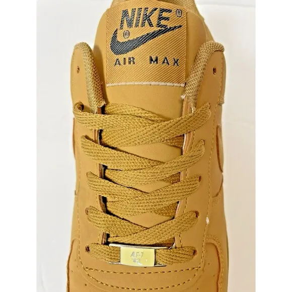 Nike Air Force 1 07 WB Mens  8 US 7 UK Flax Gum Light Brown Wheat Athletic Shoes