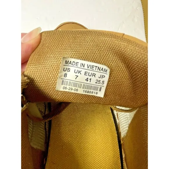 Nike Air Force 1 07 WB Mens  8 US 7 UK Flax Gum Light Brown Wheat Athletic Shoes