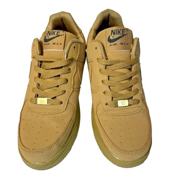 Nike Air Force 1 07 WB Mens  8 US 7 UK Flax Gum Light Brown Wheat Athletic Shoes