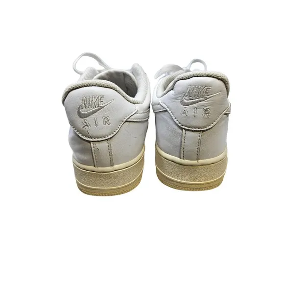 Nike Air Force 1 AF1 82 9 White Low Top Sneakers Mens Athletic Shoes Leather