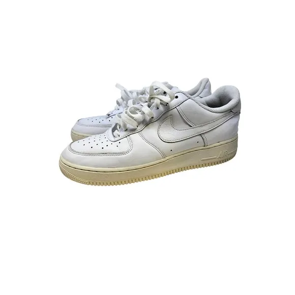 Nike Air Force 1 AF1 82 9 White Low Top Sneakers Mens Athletic Shoes Leather