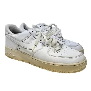 Nike Air Force 1 AF1 82 9 White Low Top Sneakers Mens Athletic Shoes Leather