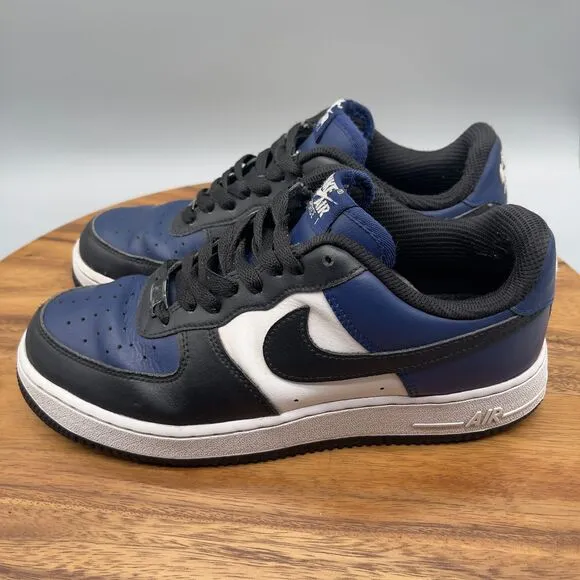 Nike Air Force 1 Low Shoes Blue Black Mens 8 Sneakers CT7875-994