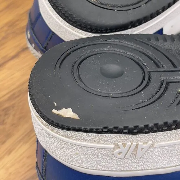Nike Air Force 1 Low Shoes Blue Black Mens 8 Sneakers CT7875-994