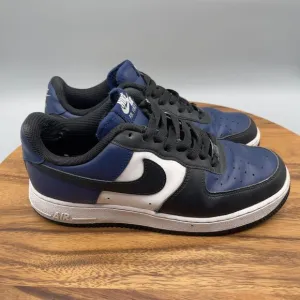 Nike Air Force 1 Low Shoes Blue Black Mens 8 Sneakers CT7875-994