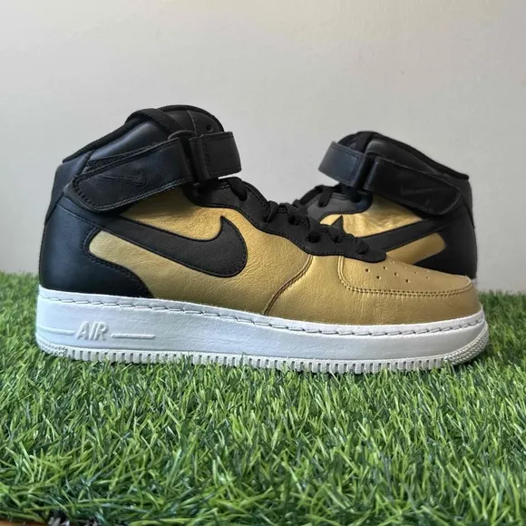 Nike Air Force 1 Mid iD ID Black Gold
