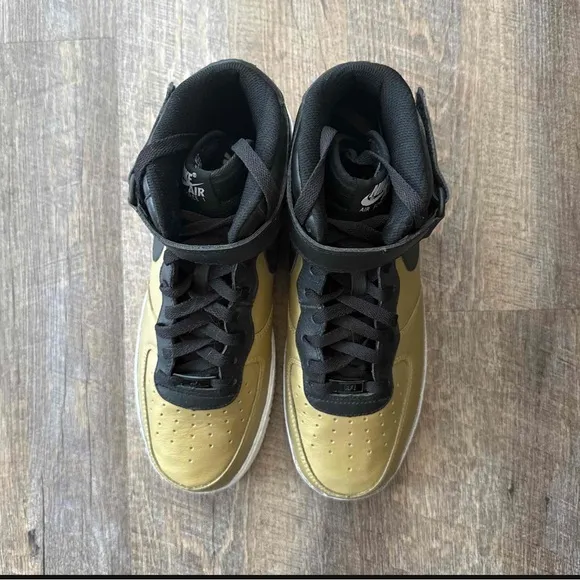 Nike Air Force 1 Mid iD ID Black Gold