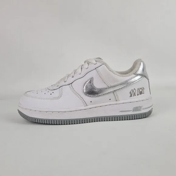 Nike Air Force 1 (PS) LITTLE KIDS White Sneakers Leather SZ 1Y