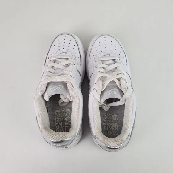 Nike Air Force 1 (PS) LITTLE KIDS White Sneakers Leather SZ 1Y