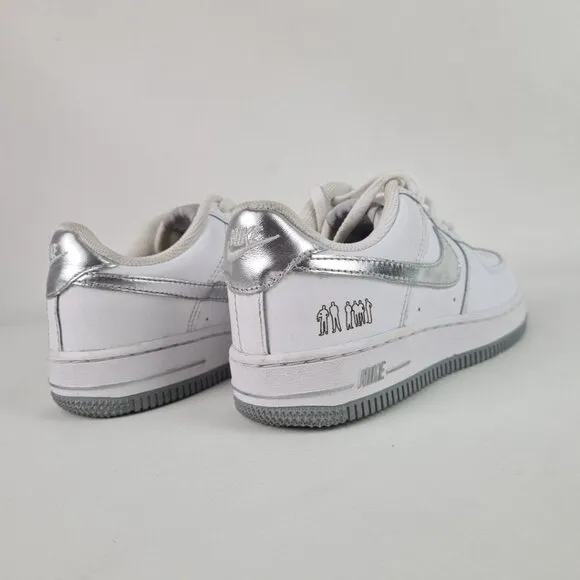 Nike Air Force 1 (PS) LITTLE KIDS White Sneakers Leather SZ 1Y