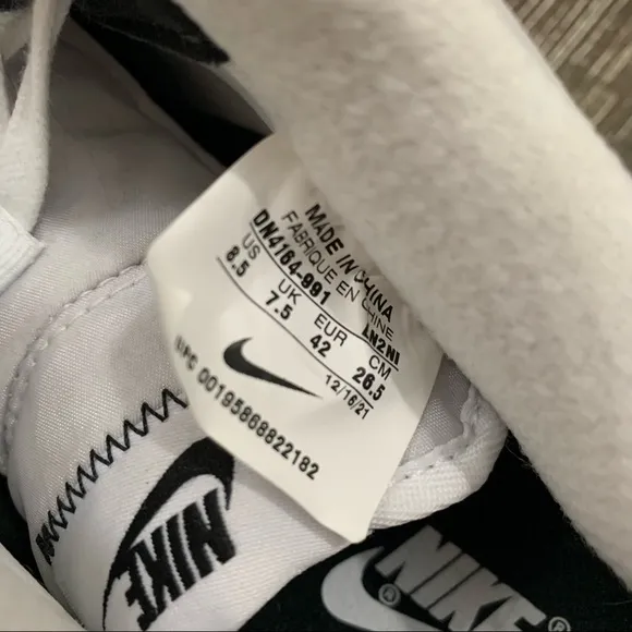 Nike Air Force 1 red black and white sneakers