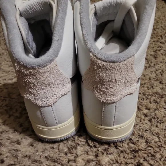 Nike Air Force 1 Sculpt Shoes Womens 10 White Silver High Summit Sneakers   NEW