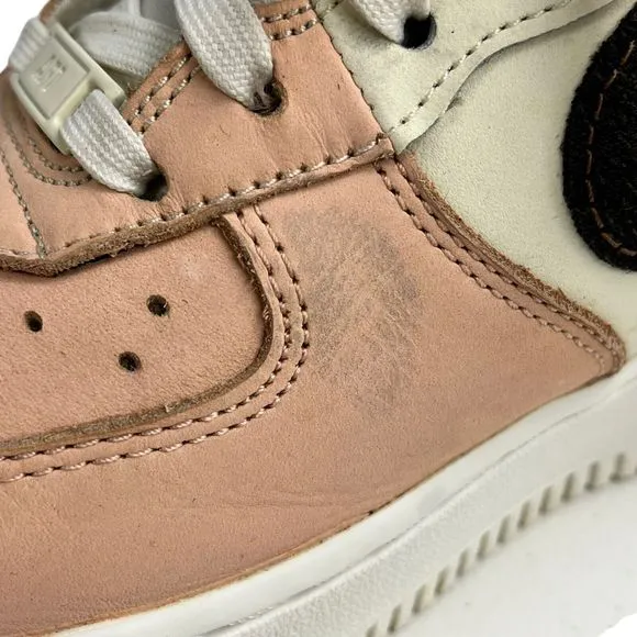 Nike Air Force 1 Shoes Size 10.5 Pink Brown White ‘07 LV8 Neopolitian Sneakers