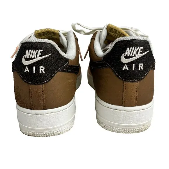 Nike Air Force 1 Shoes Size 10.5 Pink Brown White ‘07 LV8 Neopolitian Sneakers