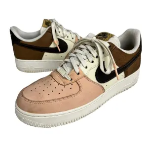 Nike Air Force 1 Shoes Size 10.5 Pink Brown White ‘07 LV8 Neopolitian Sneakers