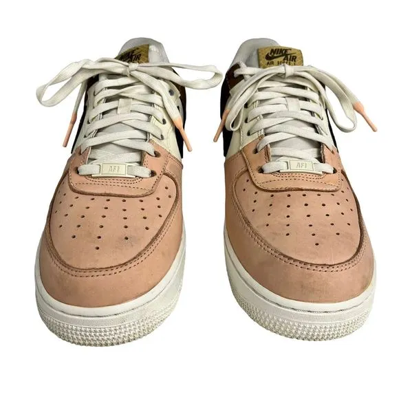 Nike Air Force 1 Shoes Size 10.5 Pink Brown White ‘07 LV8 Neopolitian Sneakers