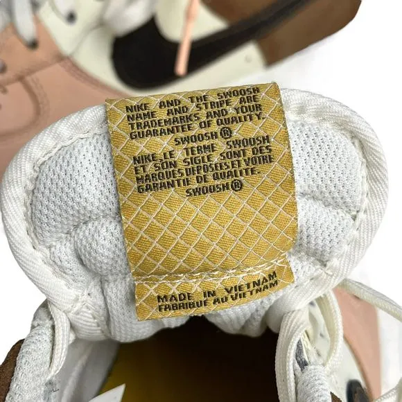 Nike Air Force 1 Shoes Size 10.5 Pink Brown White ‘07 LV8 Neopolitian Sneakers