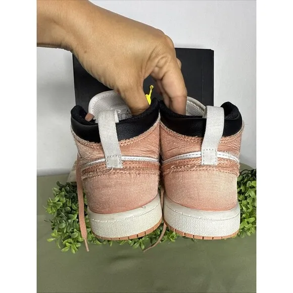 Nike Air Jordan 1 Sneaker 3Y Mid PS Light Madder Root Pink Coral Shoes Dm9078108