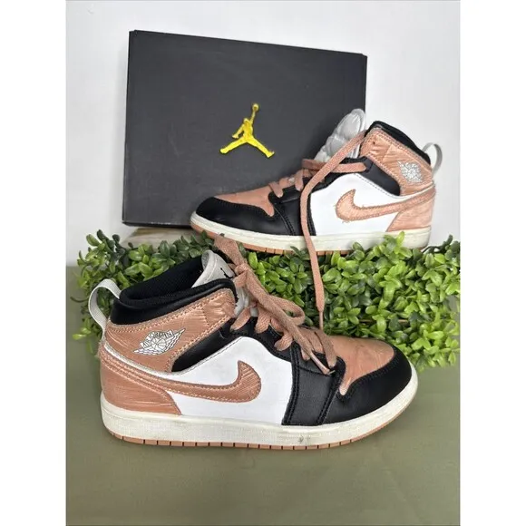 Nike Air Jordan 1 Sneaker 3Y Mid PS Light Madder Root Pink Coral Shoes Dm9078108