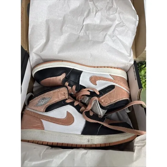 Nike Air Jordan 1 Sneaker 3Y Mid PS Light Madder Root Pink Coral Shoes Dm9078108