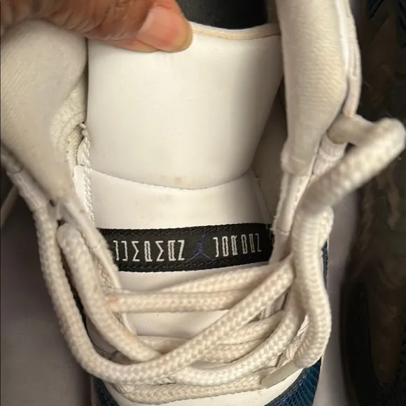 Nike Air Jordan 11 Low Snake Navy 2019 Casual Blue and White Sneakers