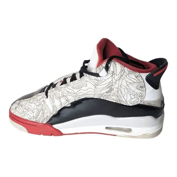 NIKE Air Jordan Dub Zero GS 'Varsity Red' Sneakers Size 6Y