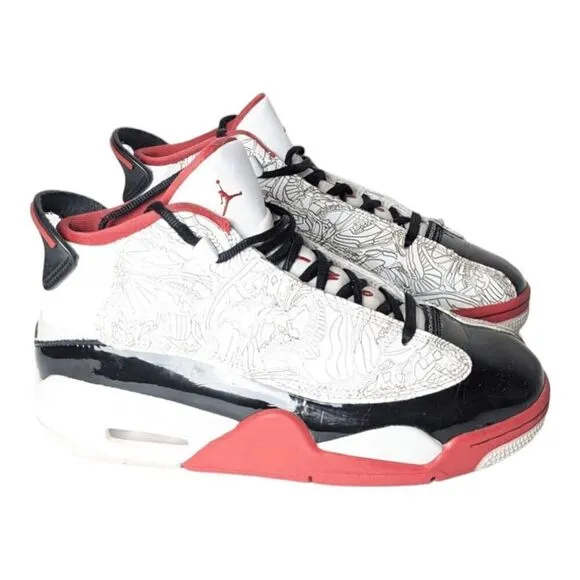 NIKE Air Jordan Dub Zero GS 'Varsity Red' Sneakers Size 6Y