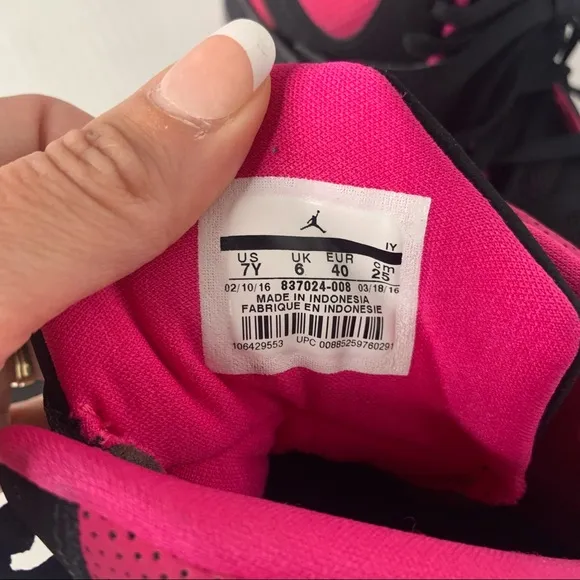 Nike Air Jordan Flight Sneakers 45 High IP Size 7 Pink