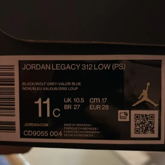 Nike Air Jordan Legacy 312 Low Chicago Flag Preschool Shoes Sneakers CD9055-004