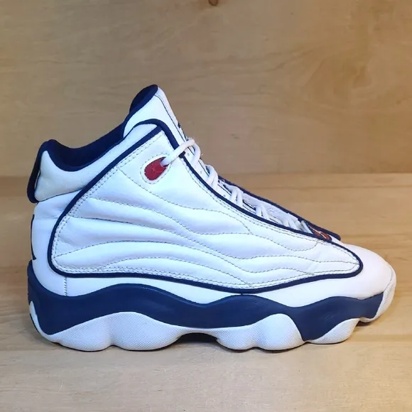Nike Air Jordan Pro Strong White Navy Sneakers