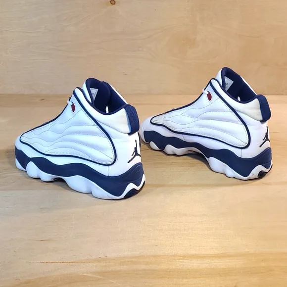 Nike Air Jordan Pro Strong White Navy Sneakers