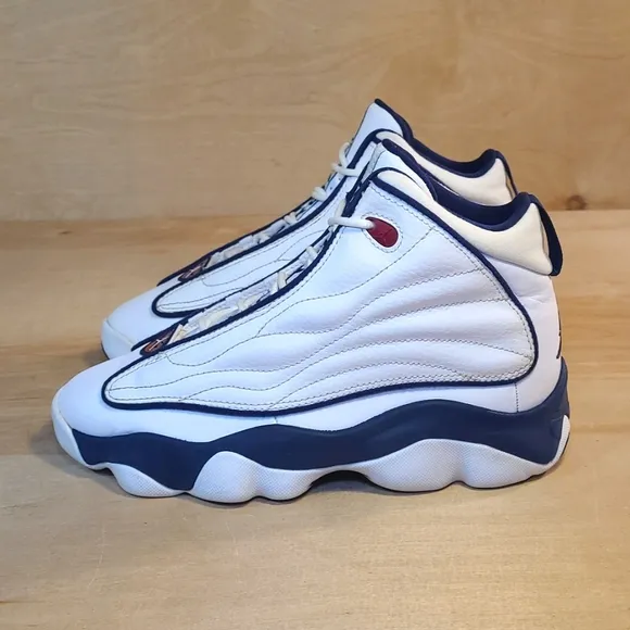 Nike Air Jordan Pro Strong White Navy Sneakers