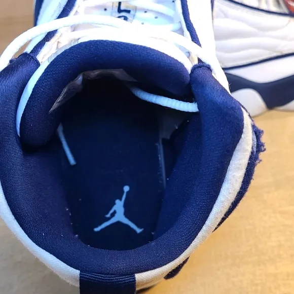 Nike Air Jordan Pro Strong White Navy Sneakers