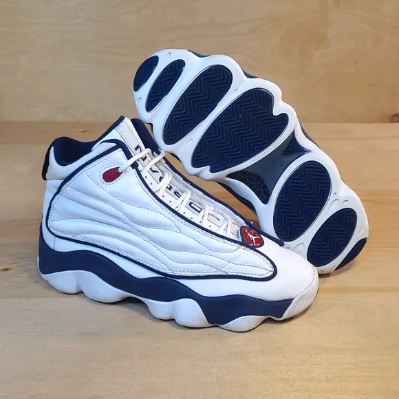 Nike Air Jordan Pro Strong White Navy Sneakers