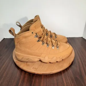 Nike Air Jordan Retro 9 NRG Boot Mens 8 Shoes Wheat Flax Baroque Brown Sneakers