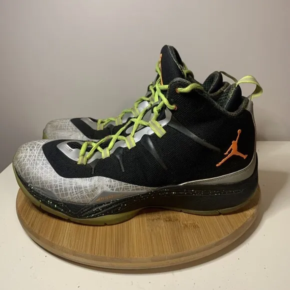 NIKE AIR JORDAN SUPER.FLY 2 Mens Size 11.5 Shoes  BLACK Gray 640315-025 Sneakers