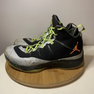 NIKE AIR JORDAN SUPER.FLY 2 Mens Size 11.5 Shoes  BLACK Gray 640315-025 Sneakers