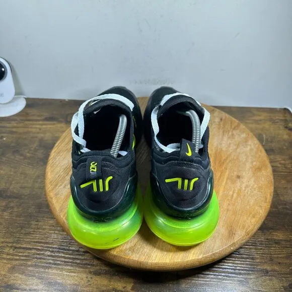 Nike Air Max 270 Black Volt Athletic Shoes Sneakers Men's Size‎ 11