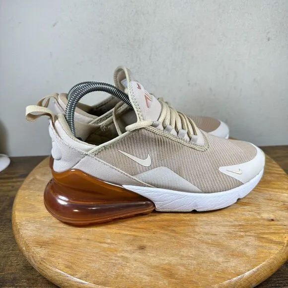 Nike Air Max 270 Mid Desert Ore Women's Size‎ 7.5 Shoe Sneakers AR0301-202