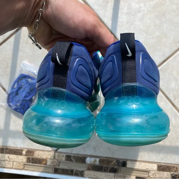 Nike Air Max 720 Blue &amp; Turquoise Sneakers Woman's Size 7