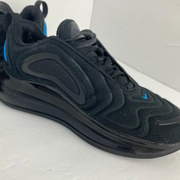 Nike Air‎ Max 720 Just Do It Black &amp; Blue  (GS) Youth size 4.5