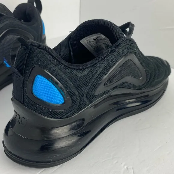 Nike Air‎ Max 720 Just Do It Black &amp; Blue  (GS) Youth size 4.5